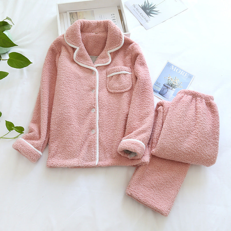 Cozy Coral Fleece Pyjamas Set