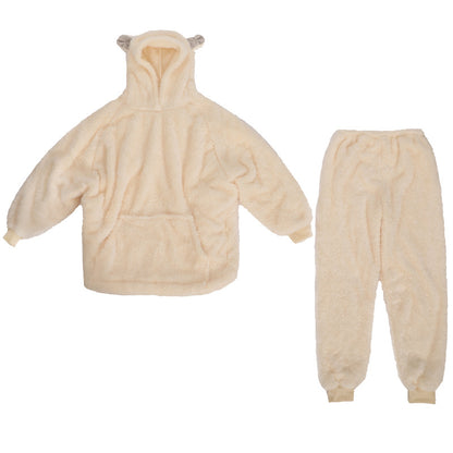 Cozy Fleece Bear Hoodie/Pant Set